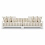 Casa Padrino Luxus Gartenm�bel Set Matt Wei� / Beige - Hotel & Garten M�bel