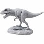 Casa Padrino XXL Deko Skulptur Dinosaurier T Rex Hellgrau 450 cm - Lebensgro�e Garten Figur 