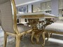 Casa Padrino Luxus Barock Esszimmer Set Creme / Wei� / Gold - 1 Esstisch & 10 Esszimmer St�hle