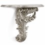Casa Padrino Luxus Barock Wandkonsole Antik Silber 58 cm - Barock M�bel - Made in Italy 