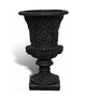 Casa Padrino Luxus Barock Blumentopf Schwarz  49 x H. 78 cm - Made in Italy 