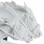 Casa Padrino Luxus Deko Porzellan Skulptur Pferderennen 44 cm - Handgefertigt