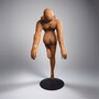 Casa Padrino XXL Deko Skulptur Ballerina Rost / Schwarz H. 165 cm - Lebensgro�e Deko Figur - XXL Deko Figur - Wohnzimmer & Garten Deko