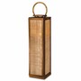 Casa Padrino Luxus Kerzenleuchter Vintage Messing / Naturfarben H. 83 cm - Laterne mit Tragegriff - Gastronomie Accessoires - Hotel Accessoires