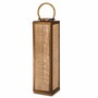 Casa Padrino Luxus Kerzenleuchter Vintage Messing / Naturfarben H. 83 cm - Laterne mit Tragegriff - Gastronomie Accessoires - Hotel Accessoires