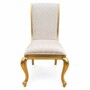 Casa Padrino Luxus Barock Esszimmer Stuhl 6er Set Wei� / Gold - Prunkvolle Barock Esszimmer M�bel