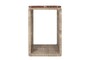 Casa Padrino Luxus Marmor Beistelltisch Beige / Weinrot 40 x 40 x H. 60 cm - Runder Beistelltisch mit skulpturalem Fu� aus hochwertigem Marmor mit Rosso Levanto Partien - Luxus M�bel