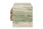 Casa Padrino Luxus Marmor Beistelltisch Gr�n / Rosa 45 x 45 x H. 41 cm - Niedriger blockf�rmiger Beistelltisch aus hochwertigem Indian Green Onyx und Rosalia Pink Marmor - Luxus M�bel
