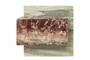 Casa Padrino Luxus Marmor Beistelltisch Gr�n / Rosa 45 x 45 x H. 41 cm - Niedriger blockf�rmiger Beistelltisch aus hochwertigem Indian Green Onyx und Rosalia Pink Marmor - Luxus M�bel
