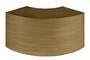Casa Padrino Luxus Beistelltisch Bronzefarben 85 x 38 x H. 40 cm - Geschwungenes skulpturales Tisch-Element aus Stahl in Bronze-Optik, auch als niedrige Ablagebank nutzbar - Luxus M�bel