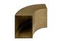 Casa Padrino Luxus Beistelltisch Bronzefarben 85 x 38 x H. 40 cm - Geschwungenes skulpturales Tisch-Element aus Stahl in Bronze-Optik, auch als niedrige Ablagebank nutzbar - Luxus M�bel