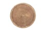 Casa Padrino Luxus Massivholz Beistelltisch / Hocker Naturfarben  32,5 x H. 44,5 cm - Runder Beistelltisch aus handgedrechseltem Dimb-Holz mit gestapelten Kugelformen - Luxus M�bel