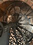 Casa Padrino Gusseisen Wendeltreppe Schwarz  133 x H. 304 cm - Rustikale Spiraltreppe mit 15 Stufen - Massive Gusseisen Treppe