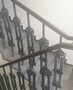 Casa Padrino Gusseisen Gel�nderstab Schwarz 16 x H. 115 cm - Prunkvoller Zierstab mit Ranken Ornament - Balkon & Treppen Gel�nder