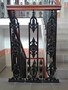 Casa Padrino Gusseisen Gel�nderstab Schwarz 25 x H. 103 cm - Prunkvoller Treppen Zierstab mit Ornament - Balkon & Treppen Gel�nder
