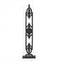 Casa Padrino Gusseisen Gel�nderstab Schwarz 25 x H. 83 cm - Prunkvoller Treppen Zierstab mit Ornament - Balkon & Treppen Gel�nder