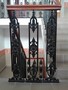 Casa Padrino Gusseisen Gel�nderstab Schwarz 25 x H. 83 cm - Prunkvoller Treppen Zierstab mit Ornament - Balkon & Treppen Gel�nder