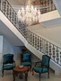 Casa Padrino Gusseisen Gel�nderstab Schwarz 14,5 x H. 92 cm - Prunkvoller Zierstab mit Ornament - Balkon & Treppen Gel�nder