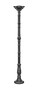 Casa Padrino Gusseisen S�ule Schwarz H. 184 cm - Prunkvolle Gartens�ule mit Kapitell - Garten & Terrassen Deko 