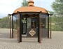 Casa Padrino Gusseisen S�ule Schwarz H. 280 cm - Prunkvolle Gartens�ule mit Kapitell - Garten & Terrassen Deko