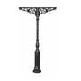 Casa Padrino Gusseisen S�ule Schwarz 134,5 x H. 270 cm - Prunkvolle Gartens�ule mit zwei Akanthus Auslegern - Garten & Terrassen Deko