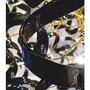 Casa Padrino Luxus LED H�ngeleuchte Schwarz / Gold  80 x H. 160 cm - Runde Kristallglas Pendelleuchte - Made in Italy