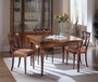 Casa Padrino Luxus Esstisch Braun 110 x 110 x H. 79 cm - Handgefertigtes Massivholz M�bel mit Ausziehfunktion - Luxus Qualit�t 
