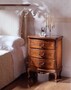 Casa Padrino Luxus Nachttisch Braun 59 x 39 x H. 77 cm - Handgefertigtes Massivholz M�bel mit 3 Schubladen - Luxus Qualit�t 