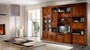 Casa Padrino Luxus Wohnwand Braun 355 x 50 x H. 269 cm - Handgefertigtes Massivholz M�bel - Luxus Qualit�t 