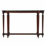Casa Padrino Luxus Barock Mahagoni Konsole mit Marmorplatte Dunkelbraun / Gr�n 135 cm - Barock M�bel