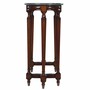 Casa Padrino Luxus Barock Mahagoni Konsole mit Marmorplatte Dunkelbraun / Gr�n 135 cm - Barock M�bel