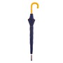 142 Pto CN4 P - Italienisch Regenschirm mit Gelb Ledergriff f�r Herren - Handmade in Italy