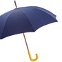 142 Pto CN4 P - Italienisch Regenschirm mit Gelb Ledergriff f�r Herren - Handmade in Italy
