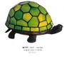 Casa Padrino Tiffany Tischleuchte Schildkr�te Gr�n  21 cm - Tiffany Deko Leuchte 