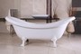 Freistehende Luxus Badewanne Jugendstil Venedig Wei�/Wei� 2020 mm - Barock Badezimmer - Retro Antik Badewanne
