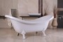 Freistehende Luxus Badewanne Jugendstil Venedig Wei�/Wei� 2020 mm - Barock Badezimmer - Retro Antik Badewanne