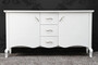 Casa Padrino Barock Kommode Weiss Hochglanz - Moderne Barock M�bel Sideboard