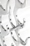 Designer Weinregal f�r 9 Flaschen aus poliertem Aluminium H�he: 93 cm, Breite: 27 cm, Tiefe: 14 cm - Flaschenhalter, Flaschenablage