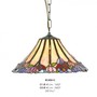 Handgefertigte Tiffany Pendelleuchte H�ngeleuchte von Casa Padrino Durchmesser 40 cm, 2-Flammig - Leuchte Lampe 