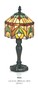 Handgefertigte Tiffany Tischleuchte H�he 32 cm, L�nge 14 cm - Leuchte Lampe 