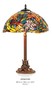 Handgefertigte Tiffany Hockerleuchte Tischleuchte H�he 61 cm, Durchmesser 40 cm - Leuchte Lampe Leuchten, L�ster & Lampen Hockerleuchten     