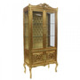 Casa Padrino Barock Vitrine Gold ModF5 - Doppel Vitrinenschrank