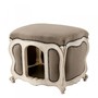 Barock Hunde & Katzen Haus Luxury Sandfarben / Antik Wei� 
