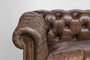 Chesterfield Luxus Echt Leder Sofa 4 Sitzer Vintage Leder von Casa Padrino Cigar