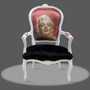 Casa Padrino Barock Salon Stuhl Marilyn Monroe - Barock Antik Stil M�bel 