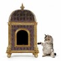 Casa Padrino Barock Luxus Katzenhaus Golden Temple - M�bel Katze Haus Sitz Tierm�bel 