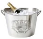 Massiver Luxus Tisch Champagner K�hler Coat of Arms vernickelt H 22cm B 37.5 cm aus dem Hause Casa Padrino 