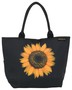 Designer Shoppertasche mit einzelner Sonnenblumenblte - Elegante Tasche - Luxus Design