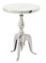 Casa Padrino Designer Luxus Beistelltisch Silver H�he: 55 cm, Durchmesser 40 cm - Edelstahl Hocker - Nickel Finish 