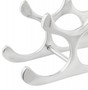 Casa Padrino Designer Weinregal f�r 9 Flaschen aus poliertem Aluminium H�he: 30 cm, Breite: 44 cm, Tiefe: 13 cm - Flaschenhalter, Flaschenablage